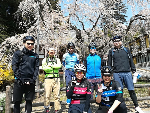 大平山へ花見ライド