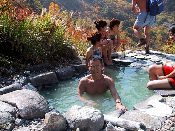 標高１５５０　登山の後温泉