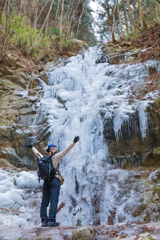 金剛山の氷瀑