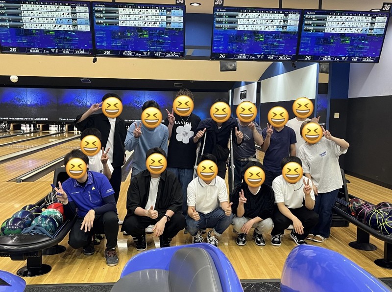 4レーンで白熱ボーリング🎳