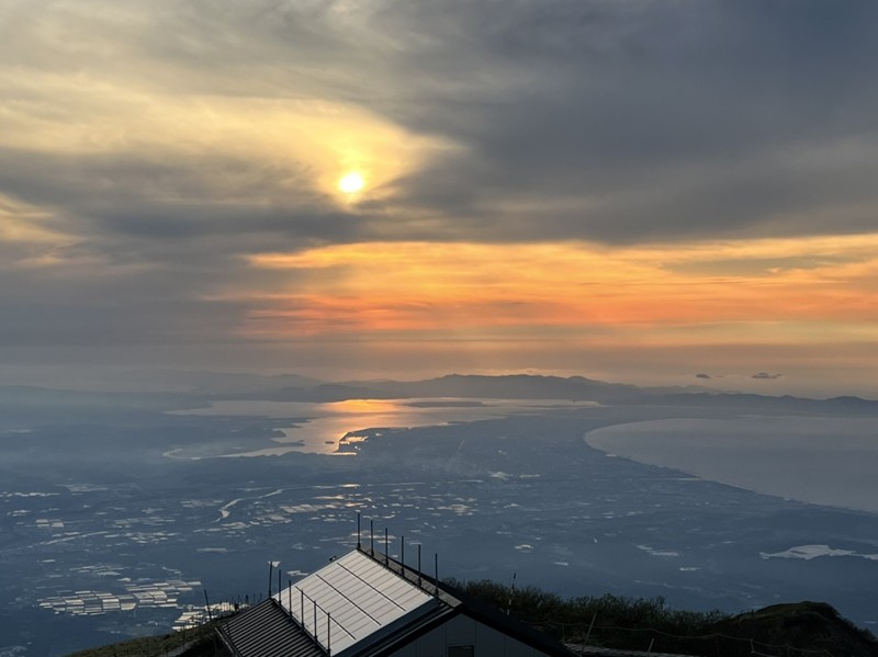 大山から中海の夕暮れ・5月