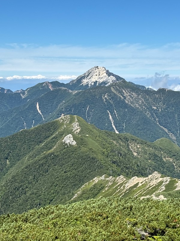 北岳から甲斐駒ヶ岳