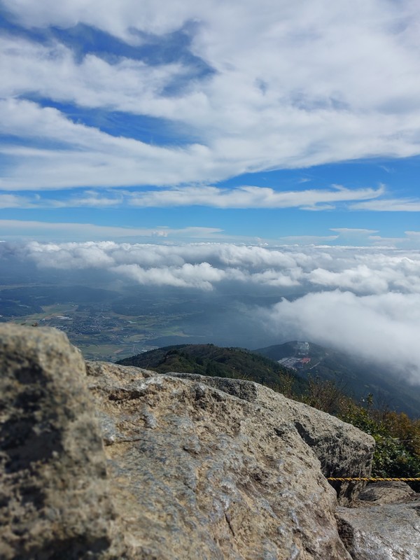 10/20 筑波山頂から雲海