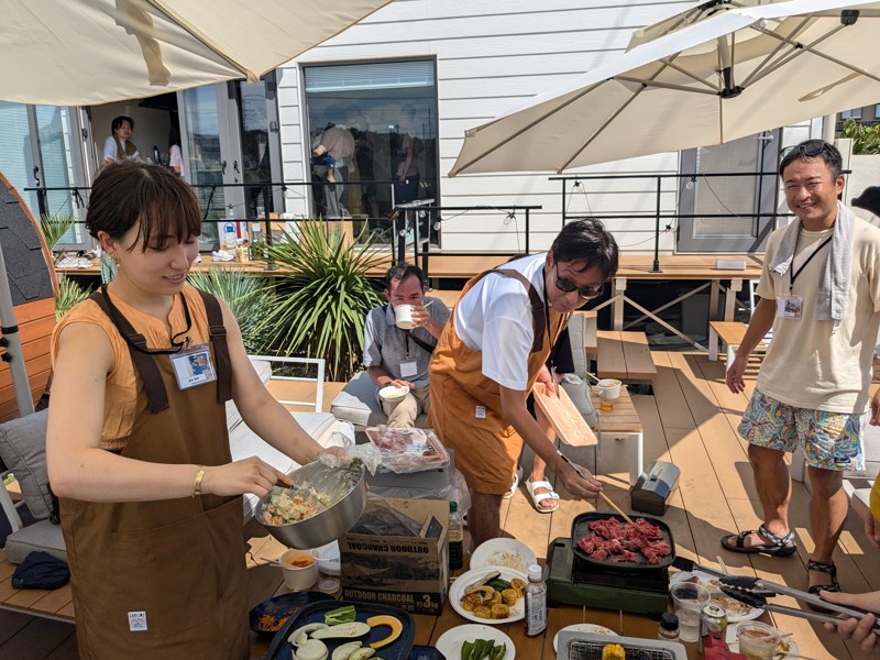 夏はBBQもやります😄