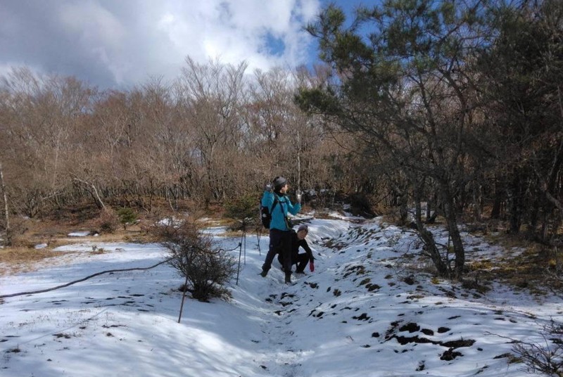 12月の三国山 (山中湖近く)