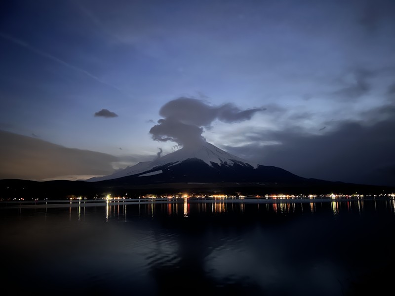 山中湖より