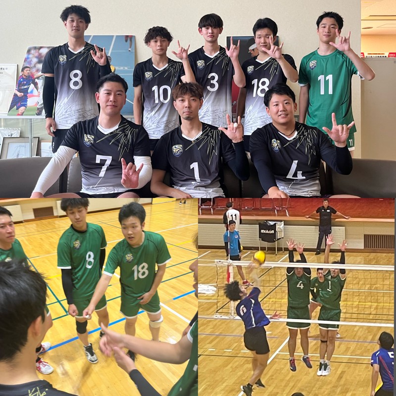 男子6人制の大会に参加🏐