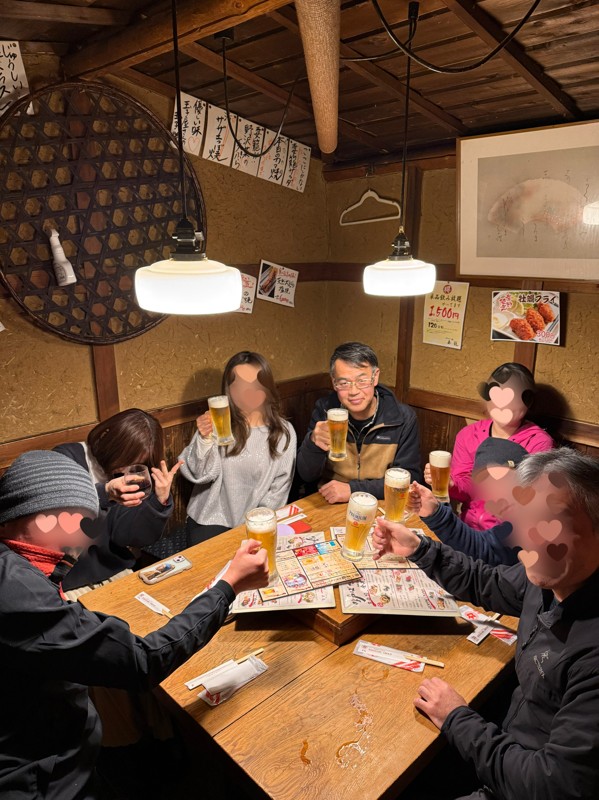 岩湧山下山後に新年会🍻