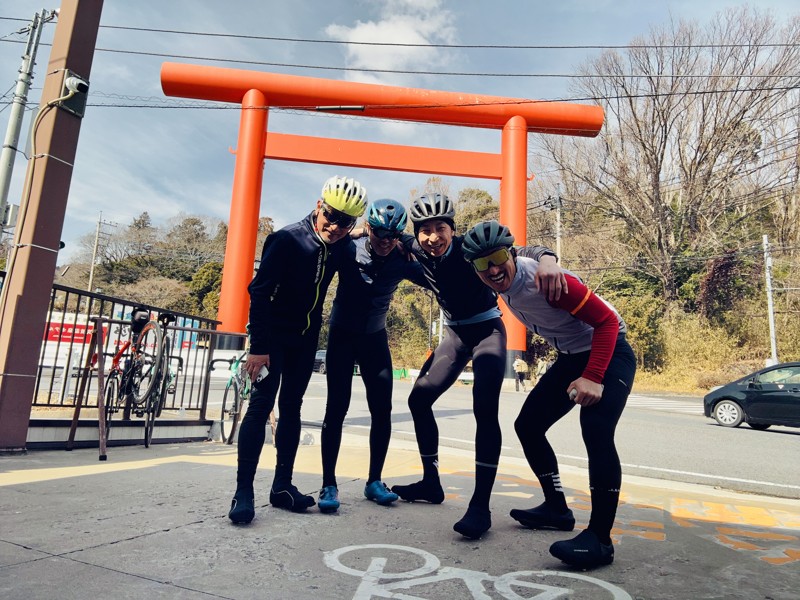 筑波神社でパシャリ！